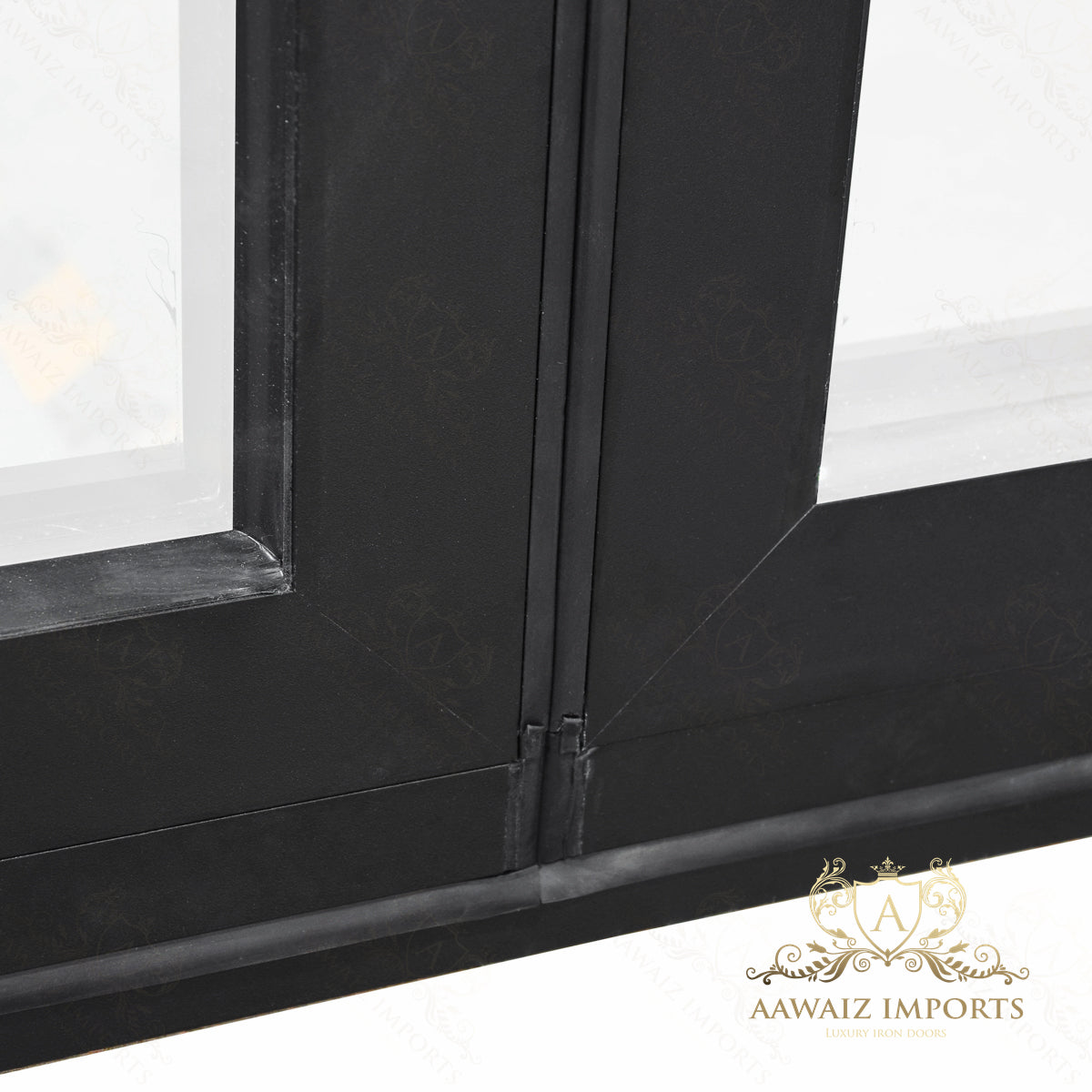 8 Ft Wide By 8 Ft Tall (96" By 96") Aluminum Bi Fold Patio Door Outswing  Thermal Break Insulated Matt Black Finish