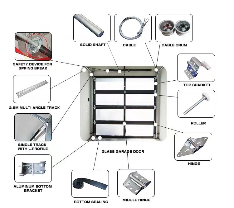 14X8 Full View Garage Door